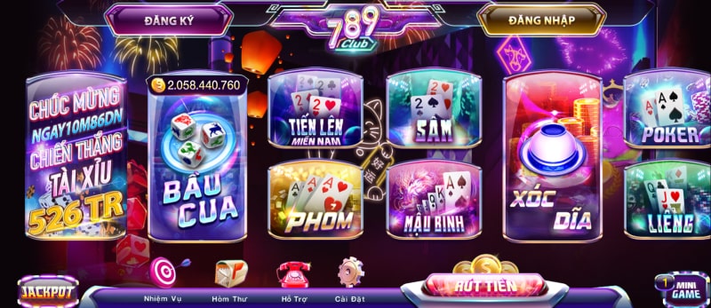 Game bài 789 Club đa dạng