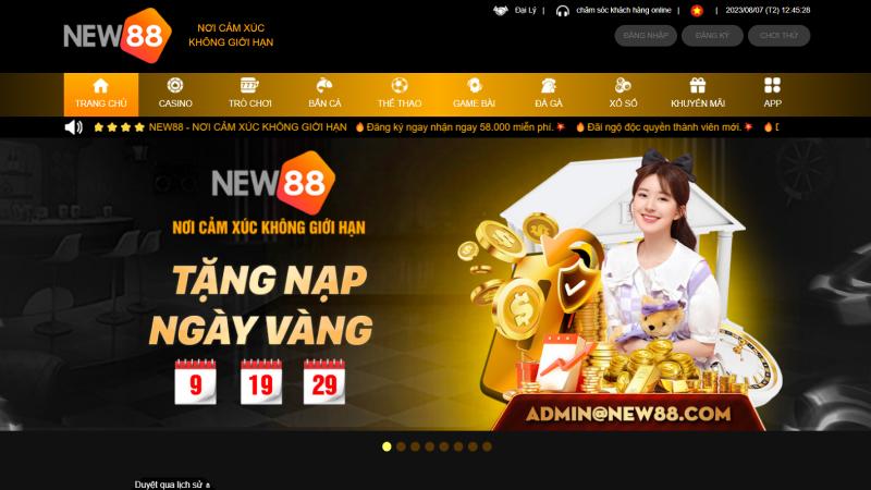 Giới thiệu nhà cái new88 tại appvip