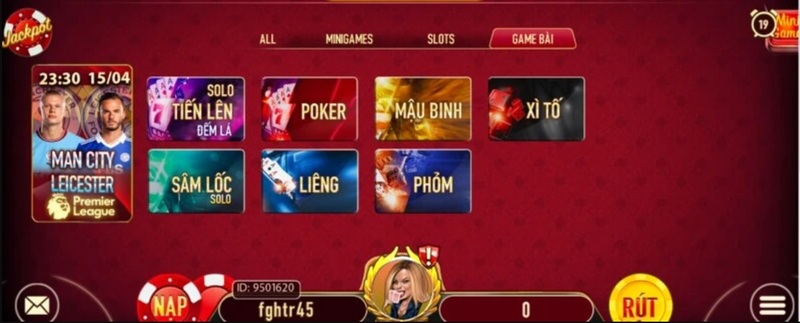 Trò chơi giải bật nhất mậu binh tại game bài Manclub