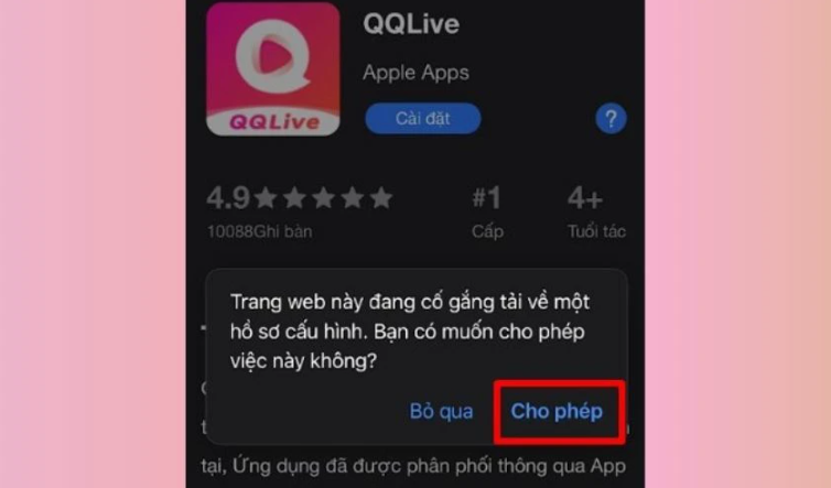 Hướng dẫn tải QQLive iOS bước 4